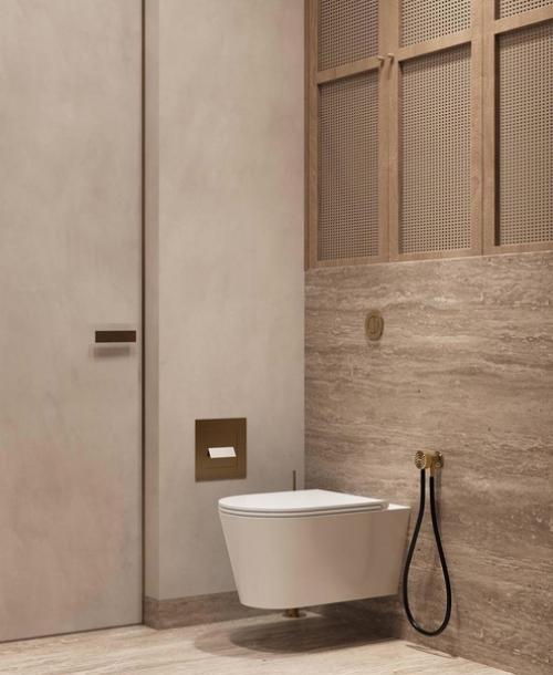 B этой небольшой ванной комнате уместилось все самое нужное и прекрасное. 03