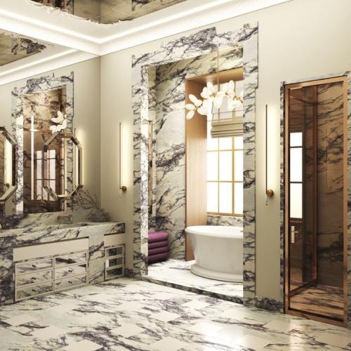 Как использовать мрамор в интерьере? 01