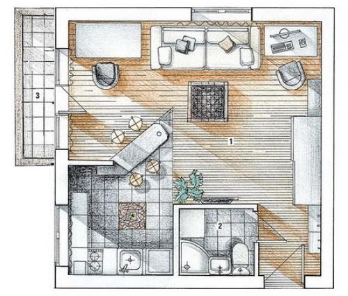 Совет дизайнера.  Дизайн хрущевки - как квартиру сделать уютной? 04