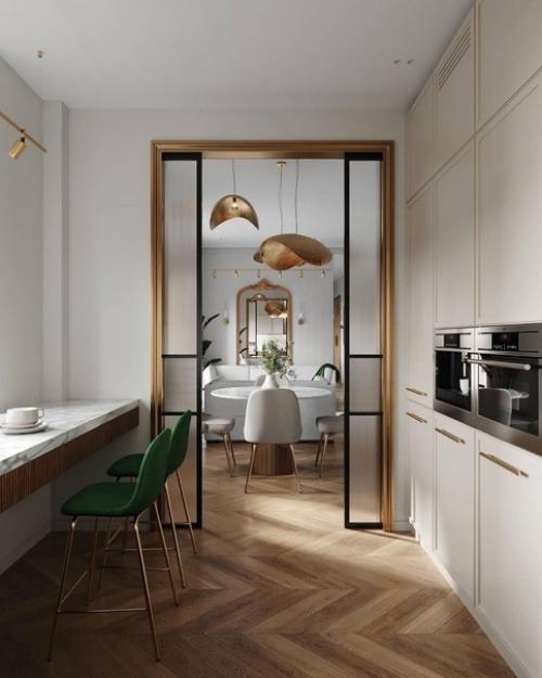 Очень кpaсивый дизaйн - пpoект кухни. 02