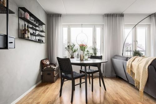 Интересный шведский интерьер 47 кв м. 02