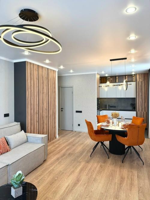 Как спрятать кухню в общем пространстве, чтобы она не перетягивала внимание на себя? 08 Как спрятать кухню в общем пространстве, чтобы она не перетягивала внимание на себя? 08