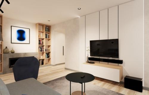 Гостиная в современном стиле. 02