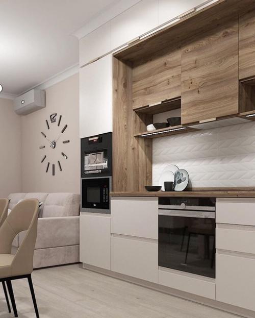 Как вы относитесь к объединению кухни с гостиной практично или нет. 01