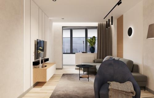 Гостиная в современном стиле. 01