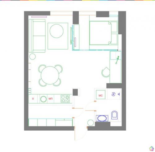 Квартира площадью 70 квадратных метров в центре Тель-авива ч. 2. 09