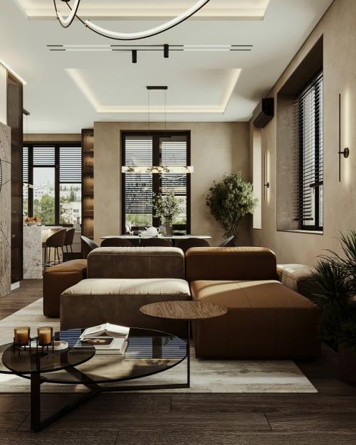 Дизайн интерьера гостиной для молодой пары. 01 Дизайн интерьера гостиной для молодой пары. 01