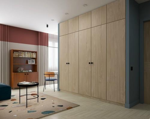 Проект квартиры - студии 37 м 2 в ЖК Ilona в Санкт-петербурге. 06