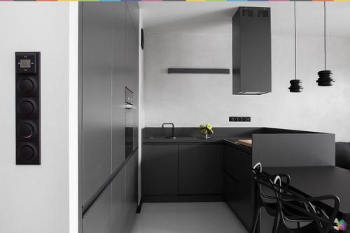 Монохромный интерьер квартиры от Kasia Orwat ч. 1. 03