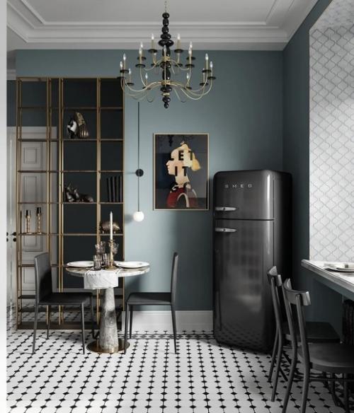 Дизайн проект кухни в старом фонде г. Санкт-петербурга площадью 13, 36 кв. 04