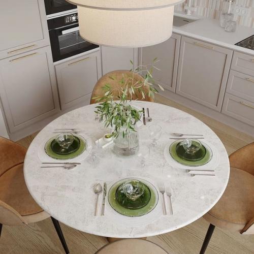 Современный светлый интерьер кухни - гостиной наполнен воздухом, в нем легко и уютно. 05