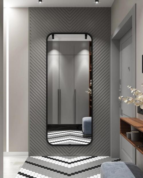 Современный интерьер. Длинного коридора. 07