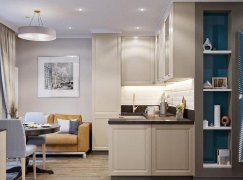 Дизайн 1-комнатной квартиры 47 кв. 01