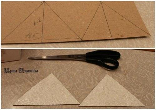 Новогодний домик из коробки Raffaello. 02