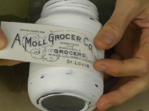 Декупаж стеклянных баночек. 07