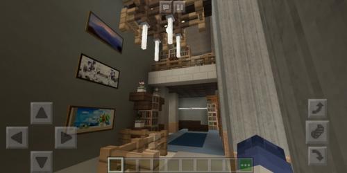 Внутренний интерьер. (Кухня, зал отдыха, спальня, библиотека, ванна, камин, подвал, балкон) =. 03