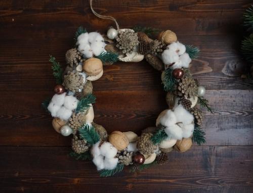 Мастер-класс: новогодний венок. 06