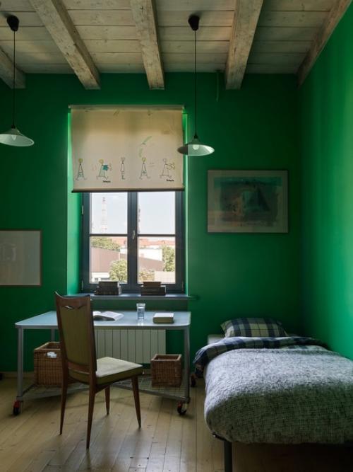 Необычная квартира с чердаком и дачной атмосферой в Минске. 08