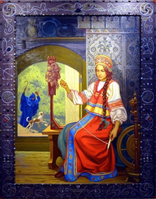 Прялка.  Славянские обряды. 05