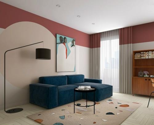 Проект квартиры - студии 37 м 2 в ЖК Ilona в Санкт-петербурге. 04