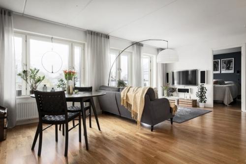 Интересный шведский интерьер 47 кв м. 01