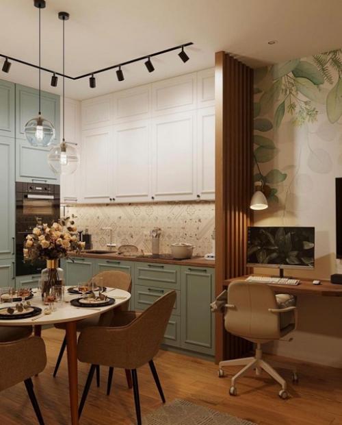 Дизайн - проект кухни - гостиной, площадью 16 кв. 07