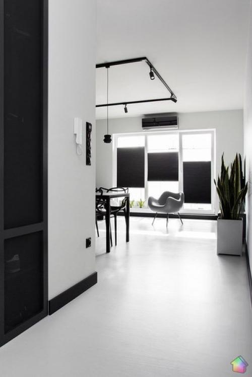 Монохромный интерьер квартиры от Kasia Orwat ч. 1. 07