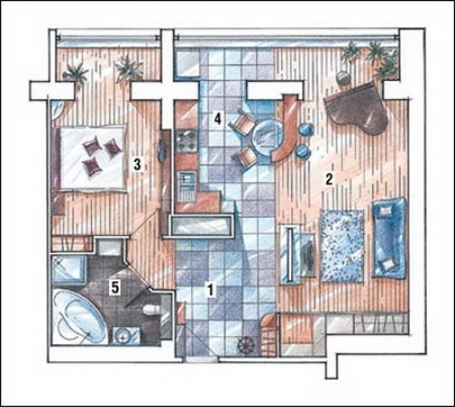 Совет дизайнера.  Дизайн хрущевки - как квартиру сделать уютной? 05