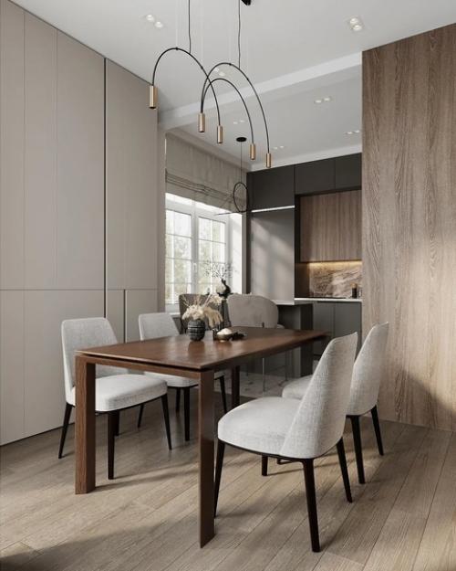 Школа ремонта.  Кухня - гостиная и коридор 36 кв. 03