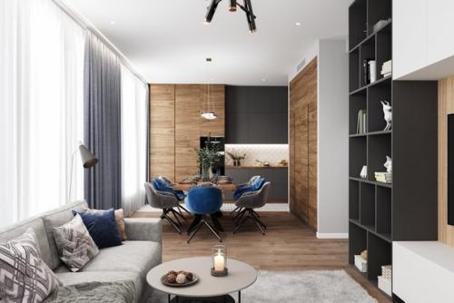 Практичный проект трехкомнатной квартиры. 01