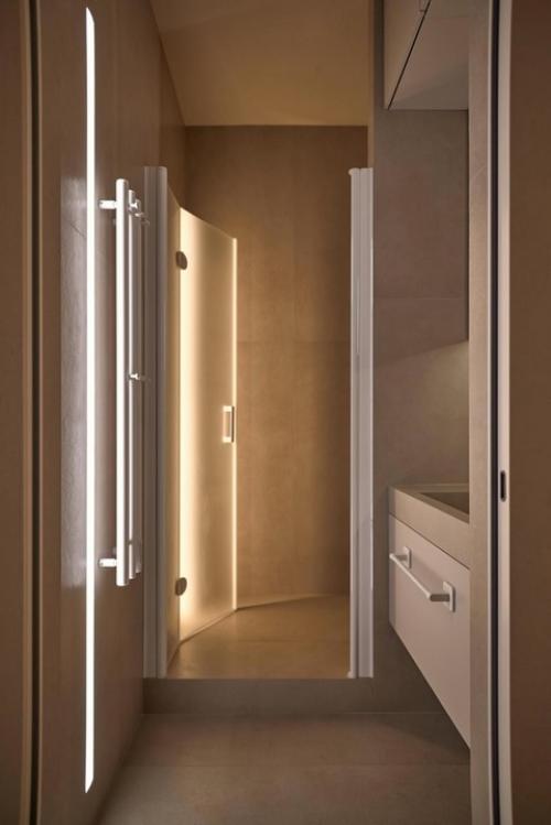 Реализованный интерьер минималистичной квартиры без верхнего освещения в Тюмени. 05