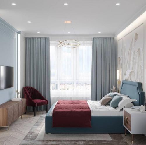 Интерьер спальни в деталях. 01