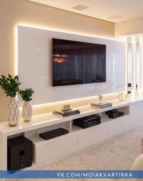 Варианты обстановки гостиной. 07