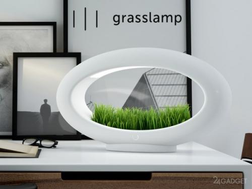 Ультрамодный светильник с клумбой. 01