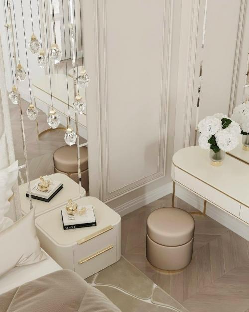 Дизайн проект мастер спальни в частном доме. 01