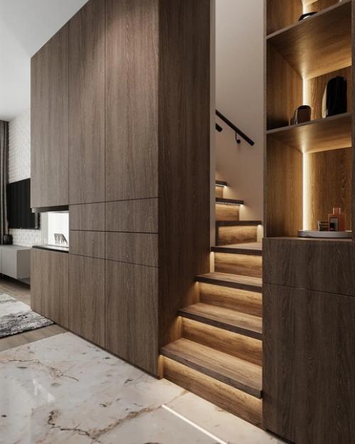 Школа ремонта.  Кухня - гостиная и коридор 36 кв. 08