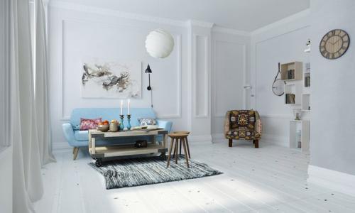 Белые стены в интерьере: примеры и преимущества. 08