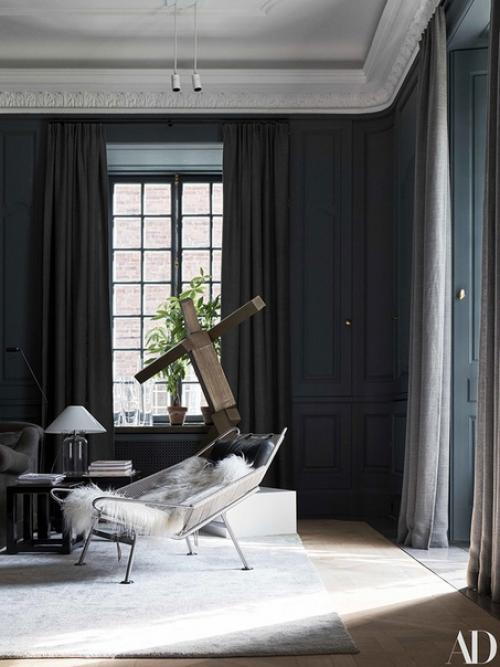 Потрясающие апартаменты в старом здании в Стокгольме от известного британского дизайнера Илзе Кроуфорд. 05