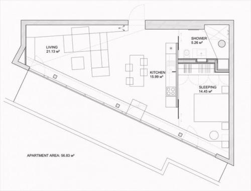 Двухкомнатная квартира в Вильнюсе. 09