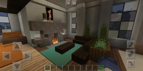 Внутренний интерьер. (Кухня, зал отдыха, спальня, библиотека, ванна, камин, подвал, балкон) =. 01