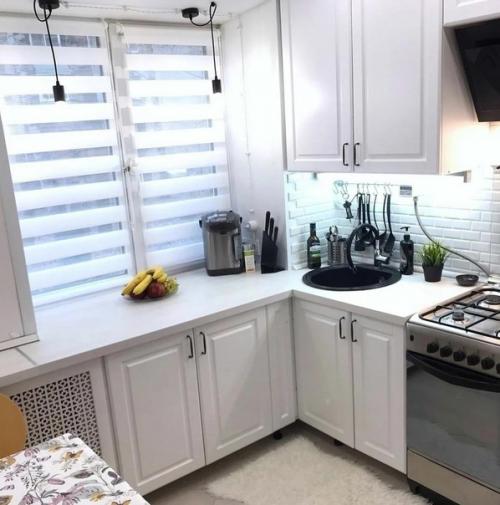 Переделка кухни. Получилась небольшая, симпатичная кухня. 01