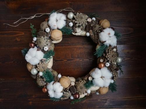 Мастер-класс: новогодний венок. 07