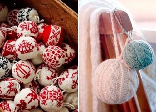 10 идей новогоднего оформления вязаными изделиями! 03