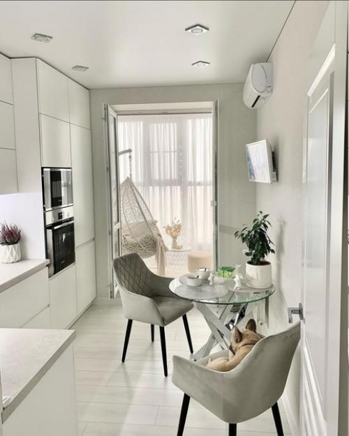 Лаконичный дизайн небольшой квартиры в пастельных тонах. 04