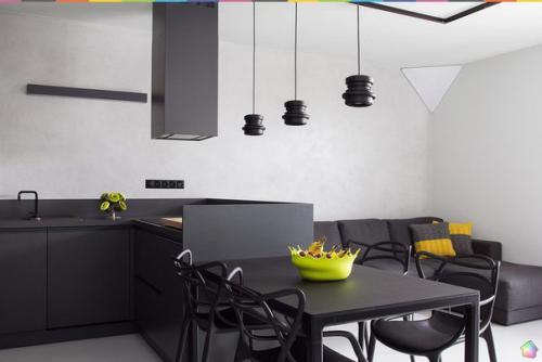 Монохромный интерьер квартиры от Kasia Orwat ч. 1. 01