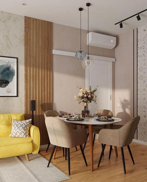 Дизайн - проект кухни - гостиной, площадью 16 кв. 02