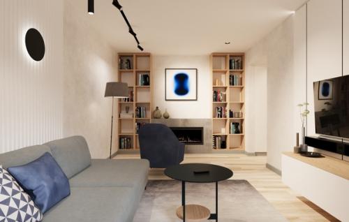 Гостиная в современном стиле. 04