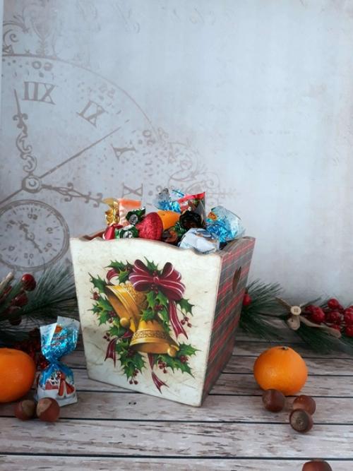 Короб Новогодний, короб для кухни, короб для сладостей. 01