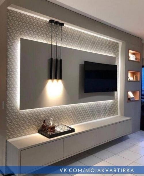 Варианты обстановки гостиной. 05