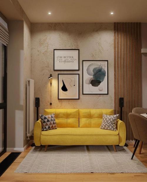 Дизайн - проект кухни - гостиной, площадью 16 кв. 06